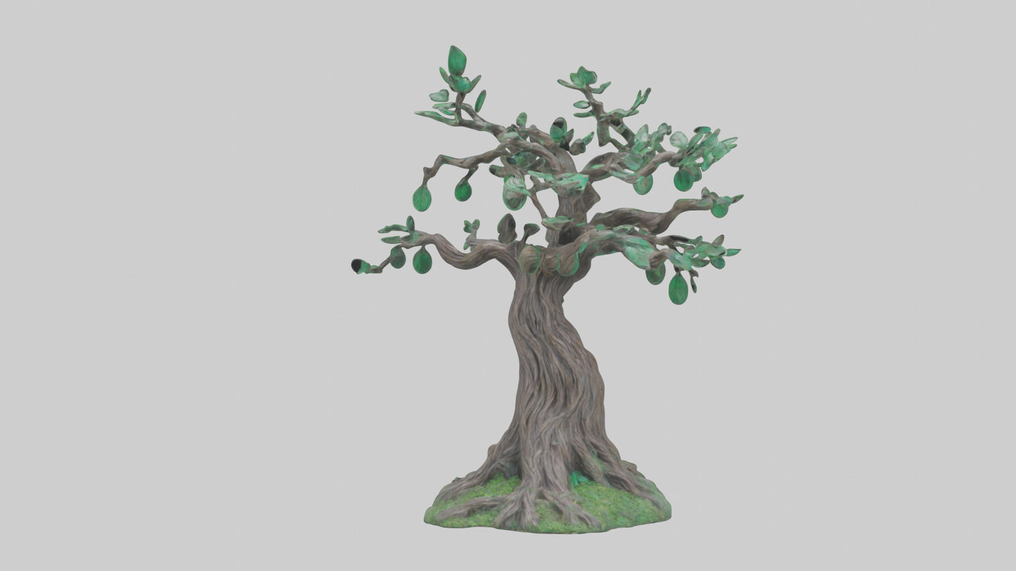 Enchanted Tree statue model VR / AR / low-poly