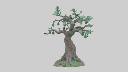 Enchanted Tree statue model VR / AR / low-poly