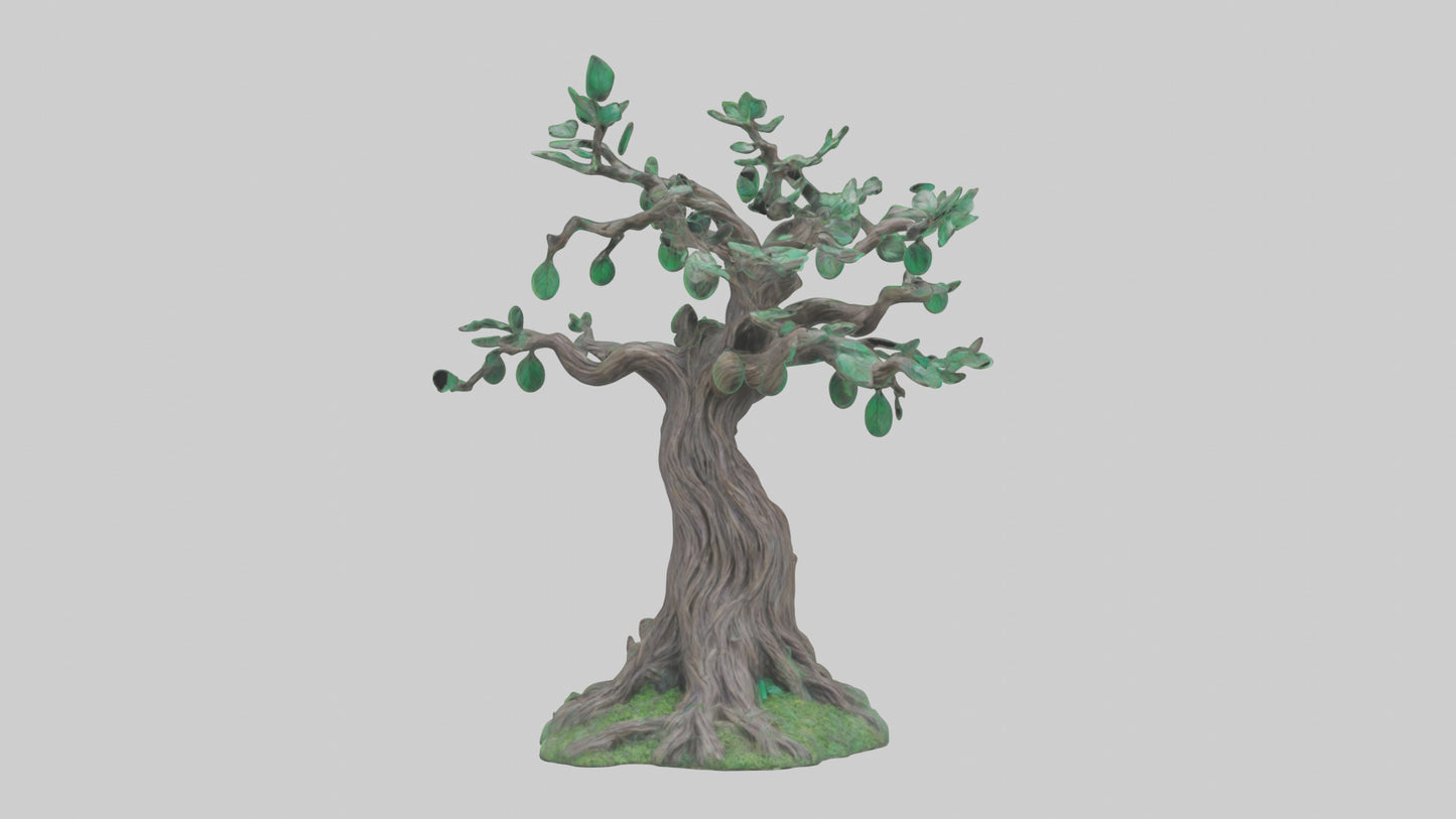 Enchanted Tree statue model VR / AR / low-poly
