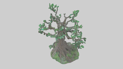 Enchanted Tree statue model VR / AR / low-poly