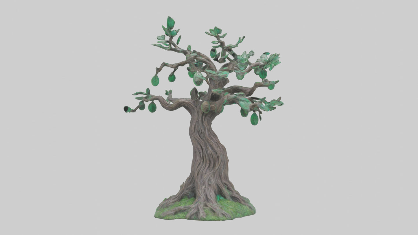 Enchanted Tree statue model VR / AR / low-poly
