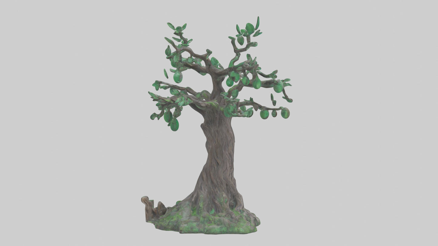 Enchanted Tree statue model VR / AR / low-poly