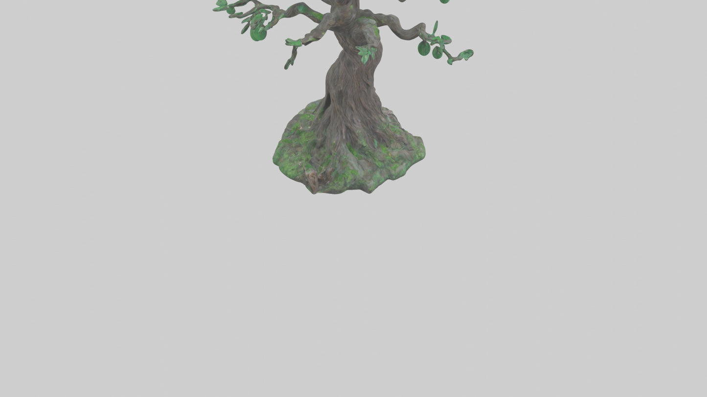 Enchanted Tree statue model VR / AR / low-poly