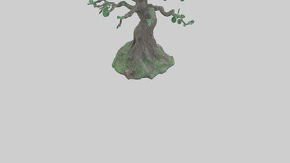 Enchanted Tree statue model VR / AR / low-poly