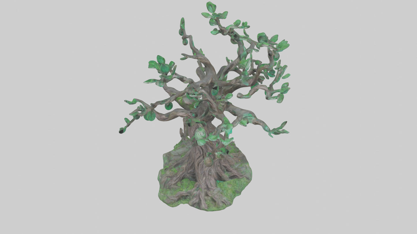 Enchanted Tree statue model VR / AR / low-poly