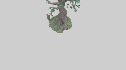 Enchanted Tree statue model VR / AR / low-poly