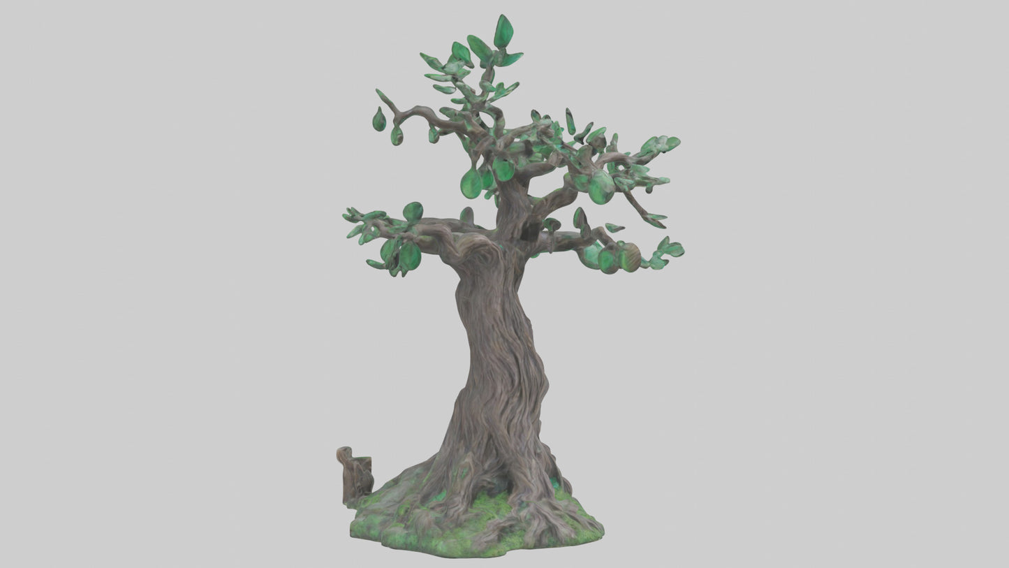 Enchanted Tree statue model VR / AR / low-poly