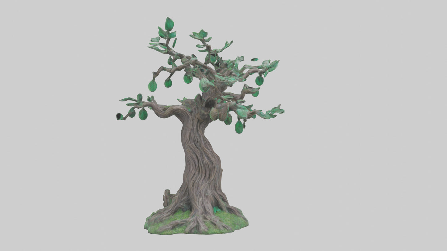 Enchanted Tree statue model VR / AR / low-poly