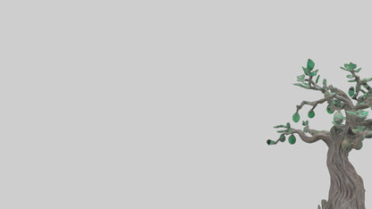 Enchanted Tree statue model VR / AR / low-poly