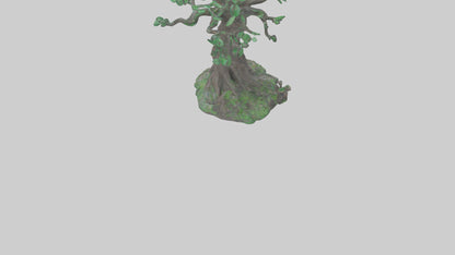 Enchanted Tree statue model VR / AR / low-poly