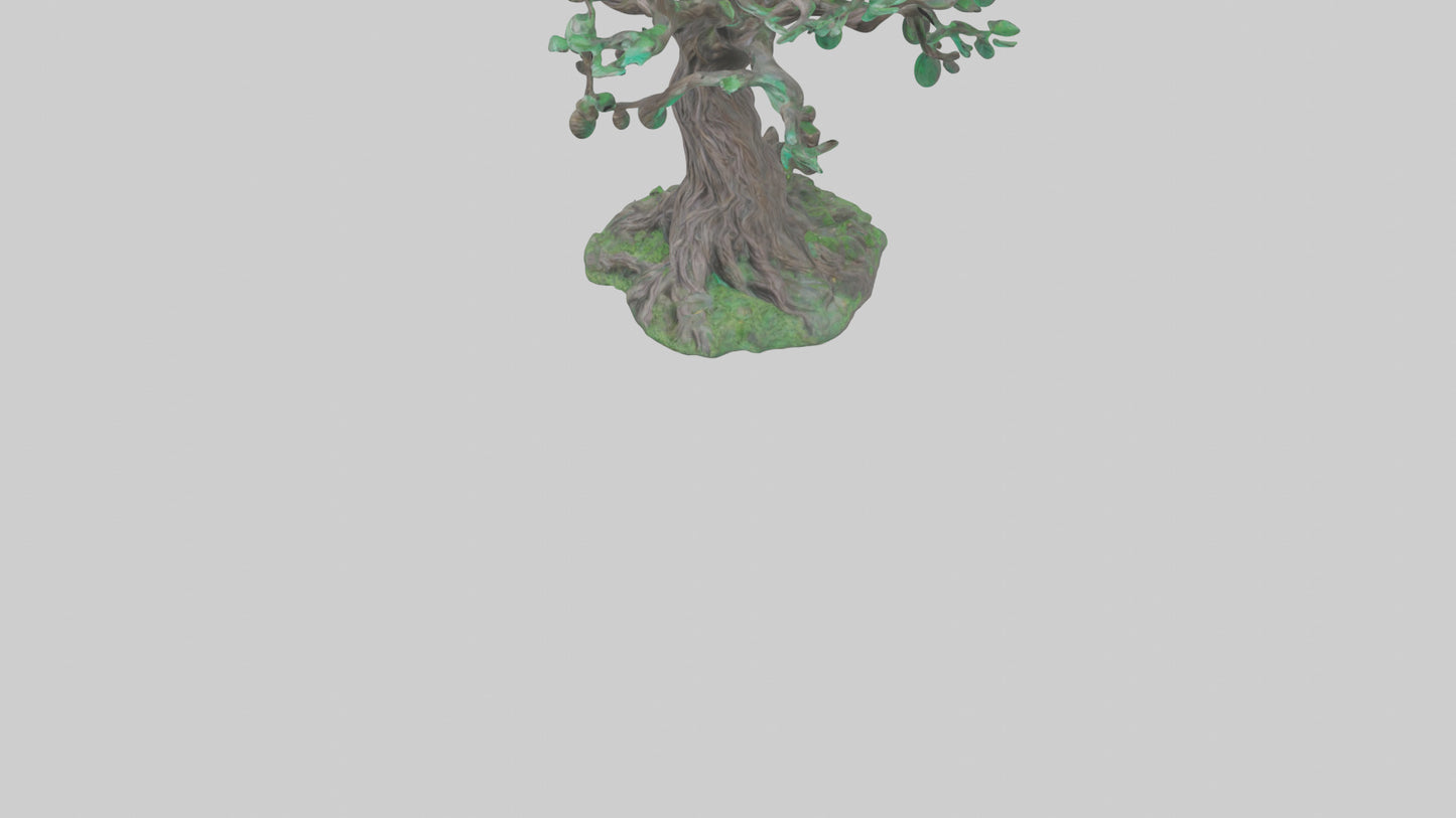 Enchanted Tree statue model VR / AR / low-poly