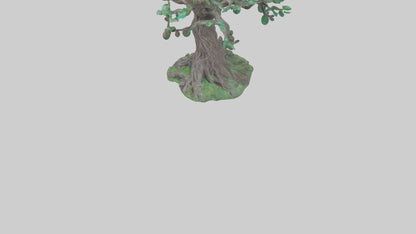 Enchanted Tree statue model VR / AR / low-poly