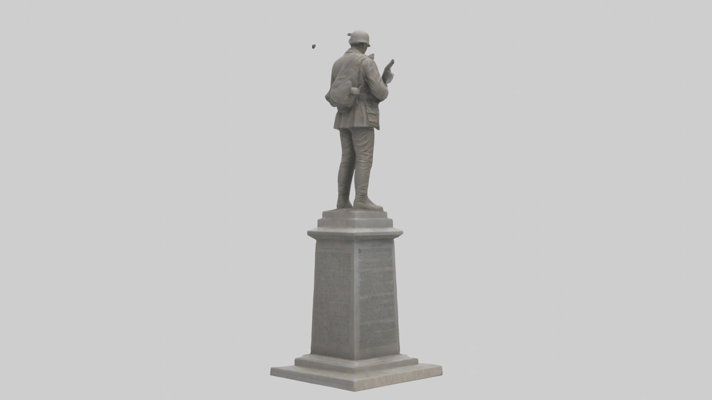 3D model End of Conflict monument model VR / AR / low-poly
