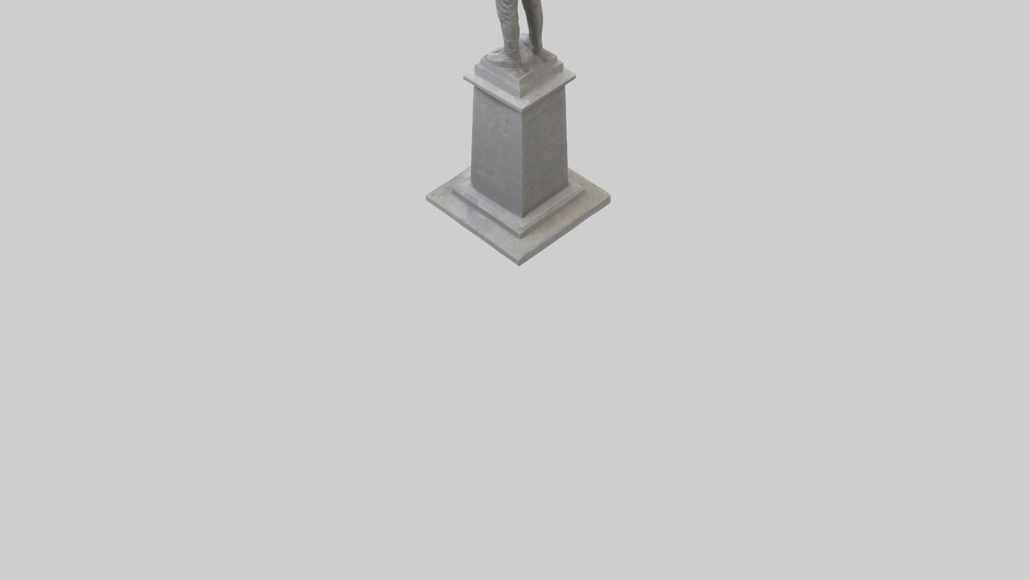 3D model End of Conflict monument model VR / AR / low-poly