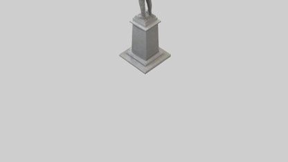 3D model End of Conflict monument model VR / AR / low-poly