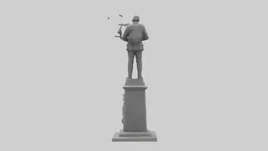 3D model End of Conflict monument model VR / AR / low-poly