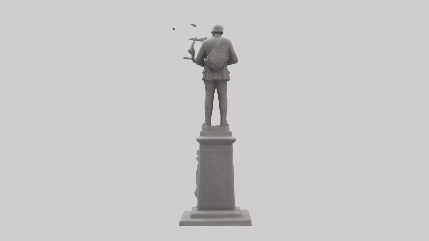 3D model End of Conflict monument model VR / AR / low-poly