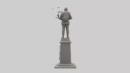 3D model End of Conflict monument model VR / AR / low-poly