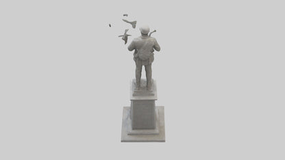 3D model End of Conflict monument model VR / AR / low-poly
