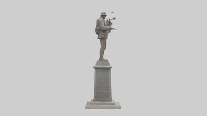 3D model End of Conflict monument model VR / AR / low-poly