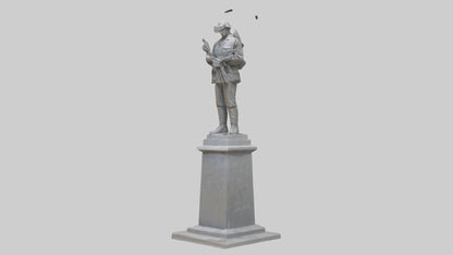 3D model End of Conflict monument model VR / AR / low-poly