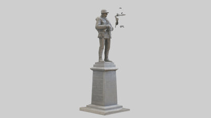 3D model End of Conflict monument model VR / AR / low-poly