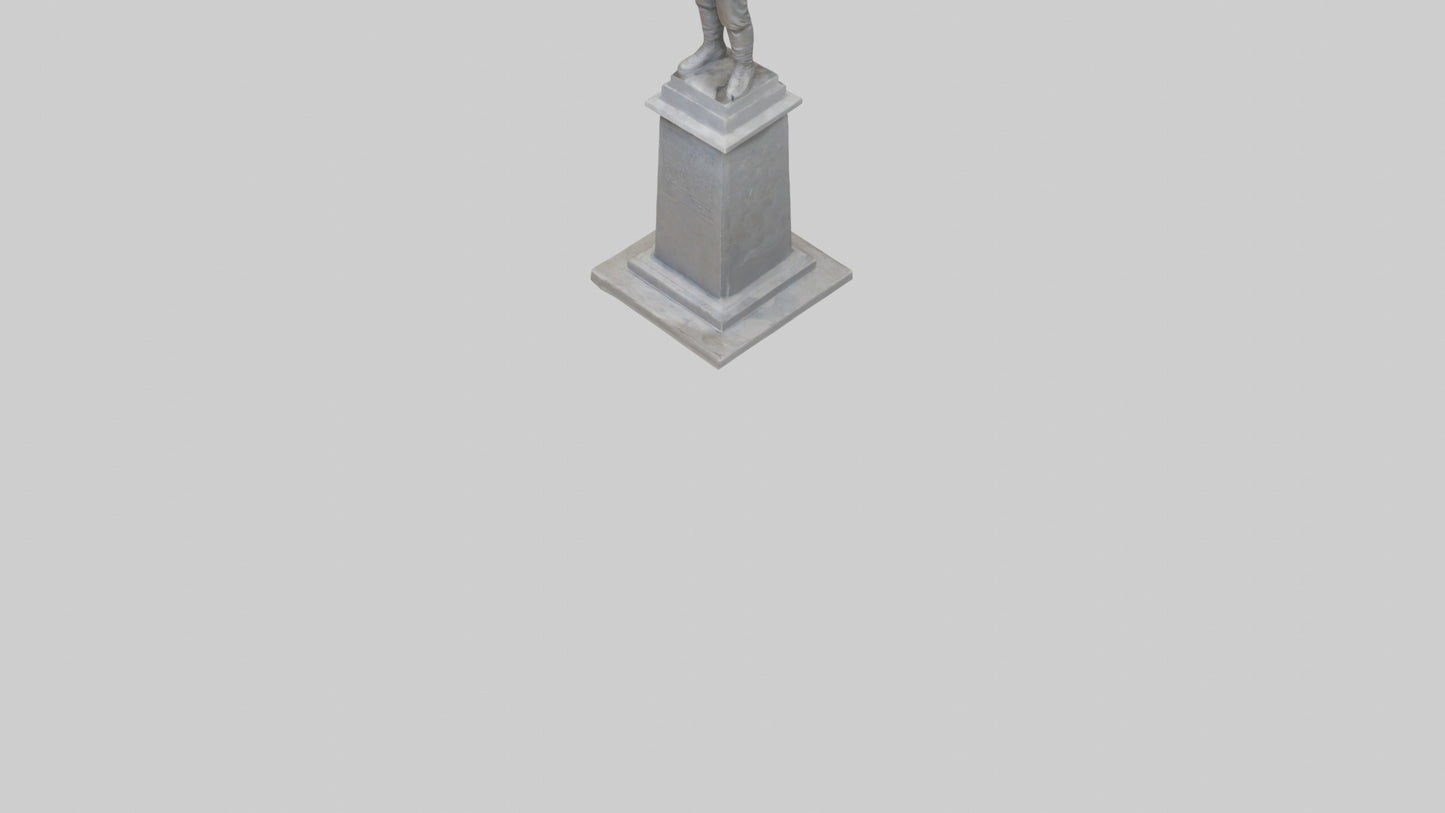 3D model End of Conflict monument model VR / AR / low-poly