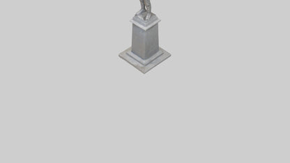 3D model End of Conflict monument model VR / AR / low-poly