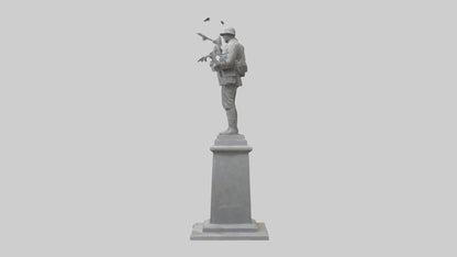 3D model End of Conflict monument model VR / AR / low-poly