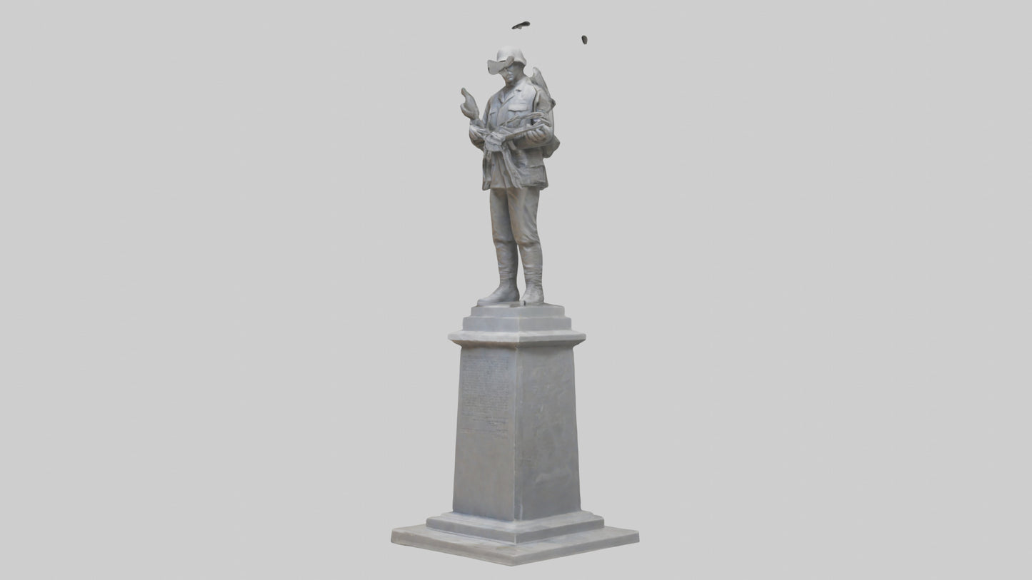 3D model End of Conflict monument model VR / AR / low-poly