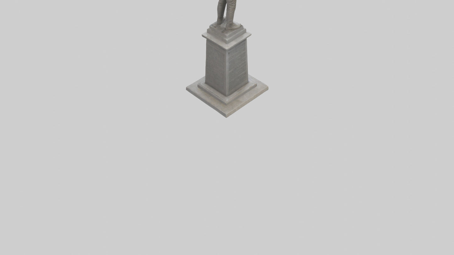 3D model End of Conflict monument model VR / AR / low-poly