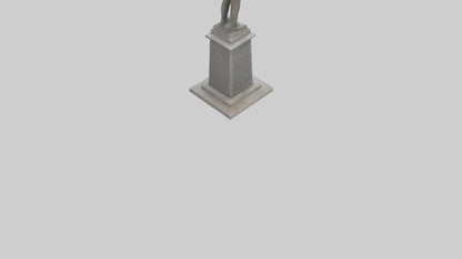 3D model End of Conflict monument model VR / AR / low-poly