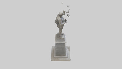 3D model End of Conflict monument model VR / AR / low-poly