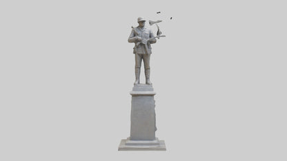 3D model End of Conflict monument model VR / AR / low-poly