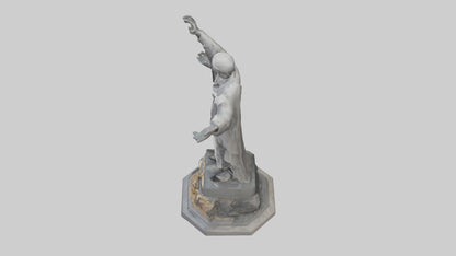 3D model End of Conflict statue model VR / AR / low-poly