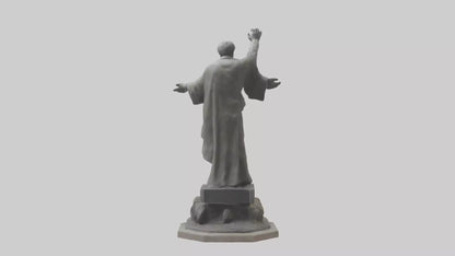 3D model End of Conflict statue model VR / AR / low-poly