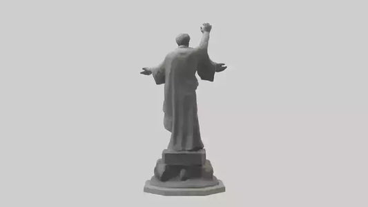 3D model End of Conflict statue model VR / AR / low-poly