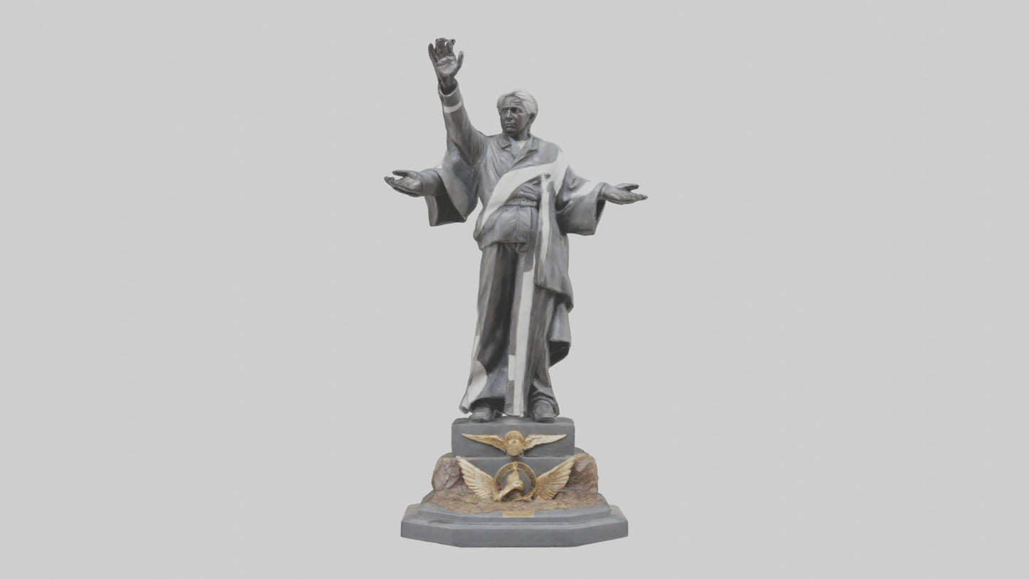 3D model End of Conflict statue model VR / AR / low-poly