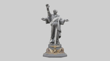 3D model End of Conflict statue model VR / AR / low-poly
