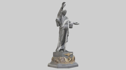 3D model End of Conflict statue model VR / AR / low-poly