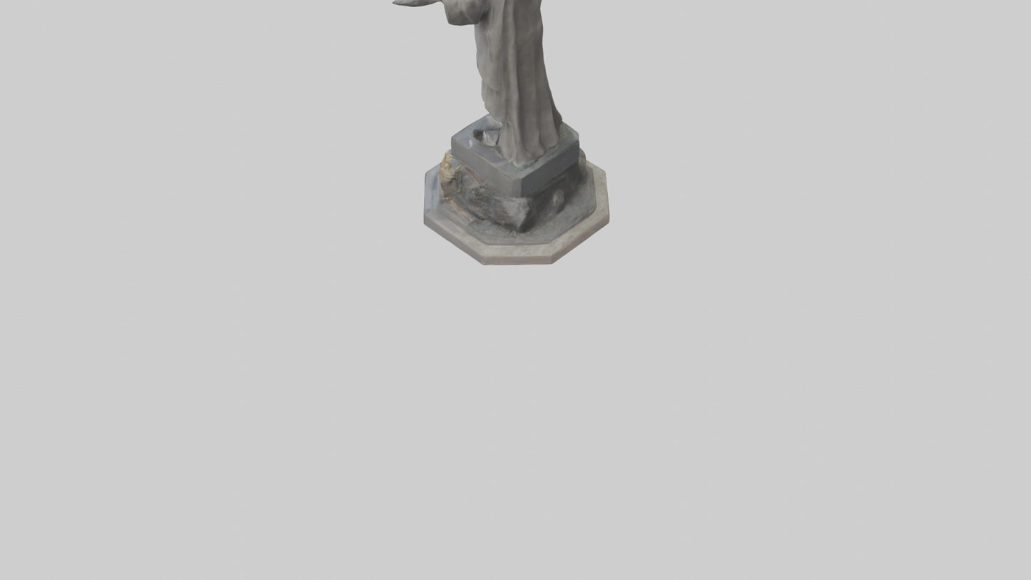 3D model End of Conflict statue model VR / AR / low-poly