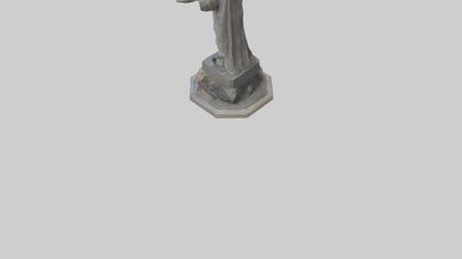 3D model End of Conflict statue model VR / AR / low-poly