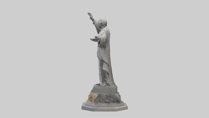 3D model End of Conflict statue model VR / AR / low-poly