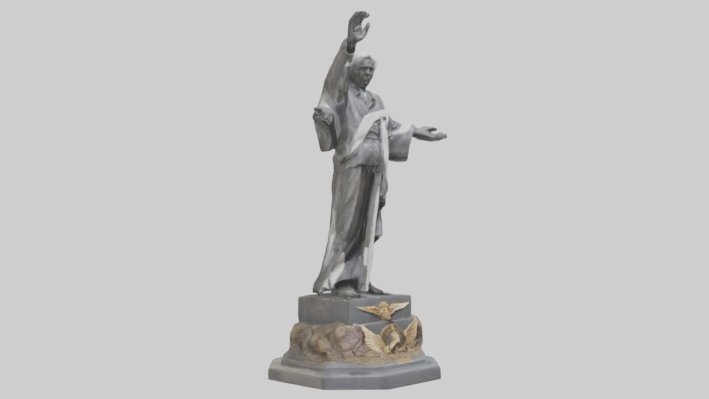 3D model End of Conflict statue model VR / AR / low-poly