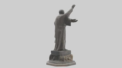 3D model End of Conflict statue model VR / AR / low-poly