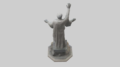 3D model End of Conflict statue model VR / AR / low-poly