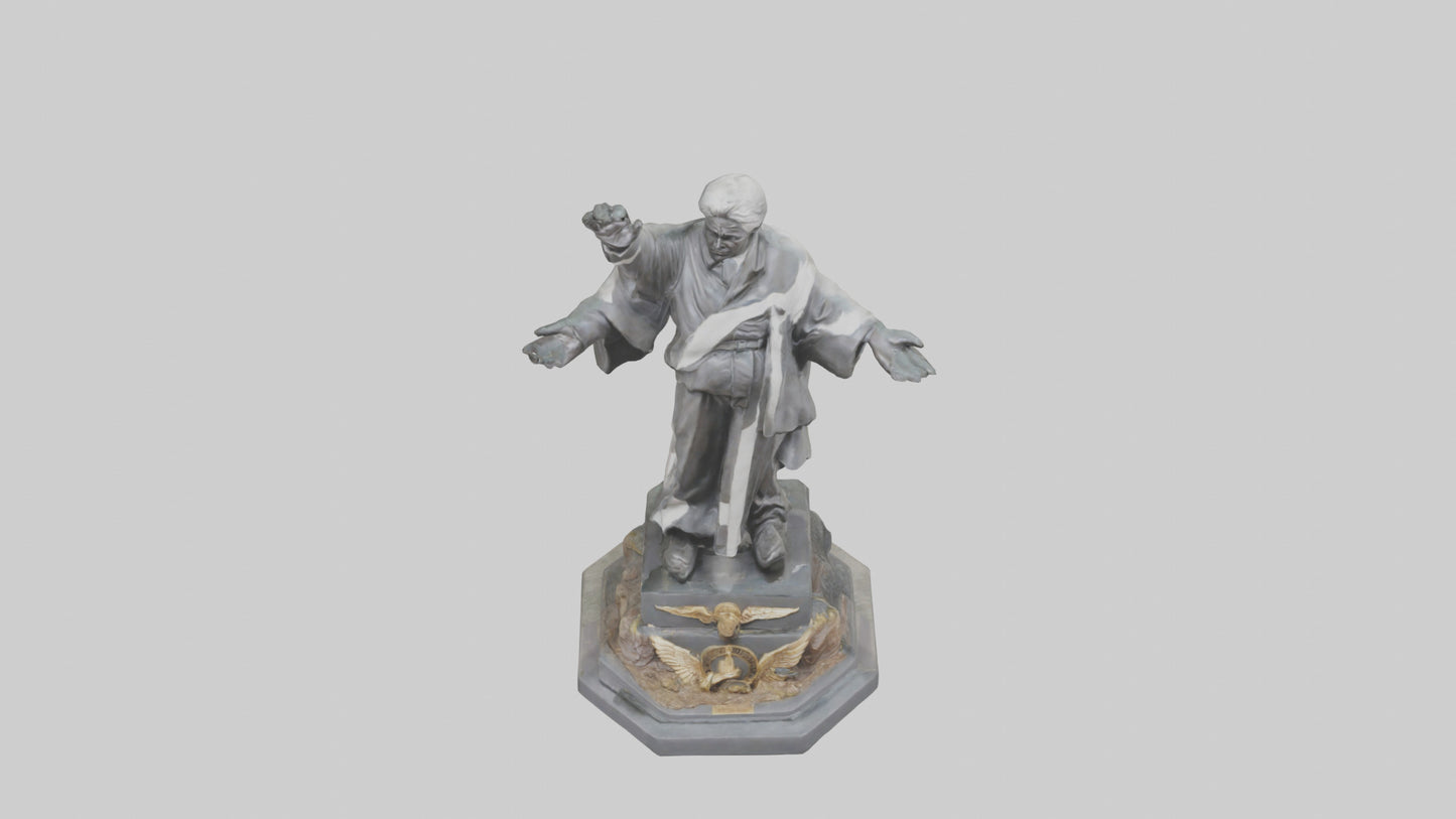 3D model End of Conflict statue model VR / AR / low-poly