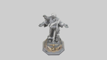 3D model End of Conflict statue model VR / AR / low-poly