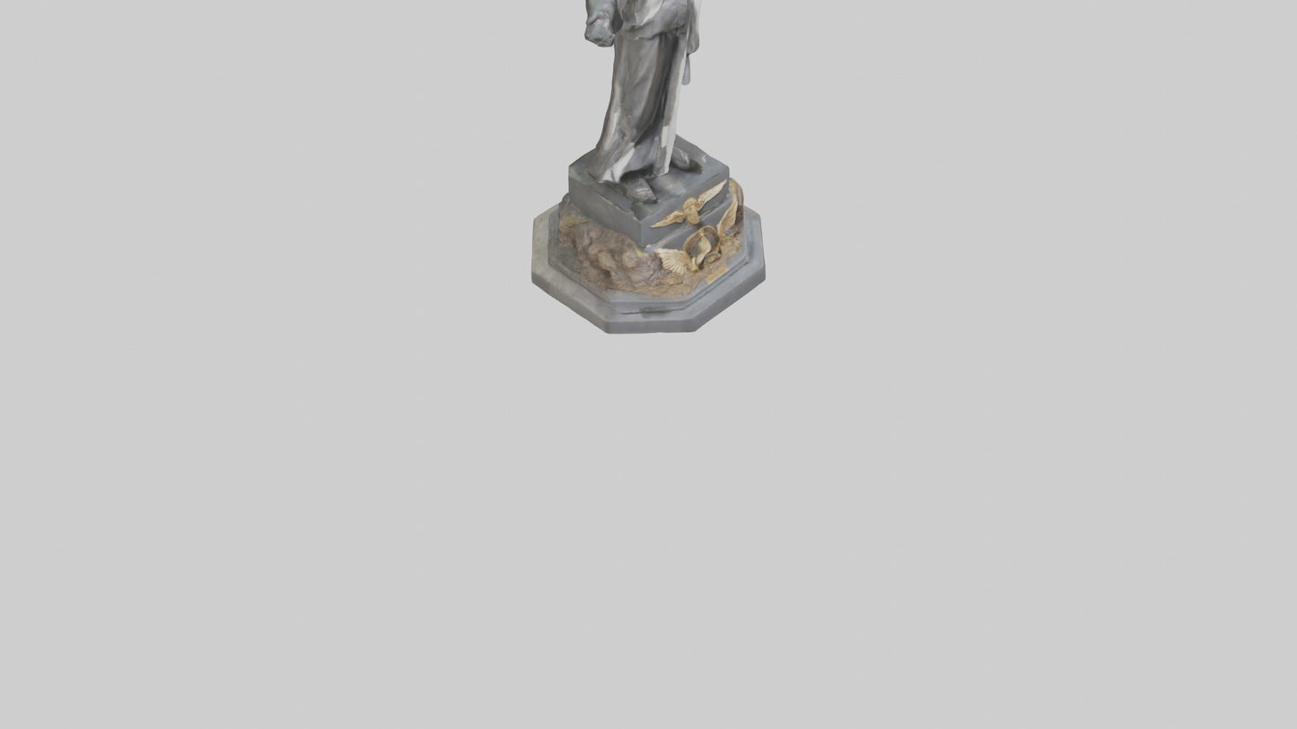 3D model End of Conflict statue model VR / AR / low-poly