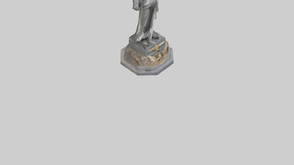 3D model End of Conflict statue model VR / AR / low-poly